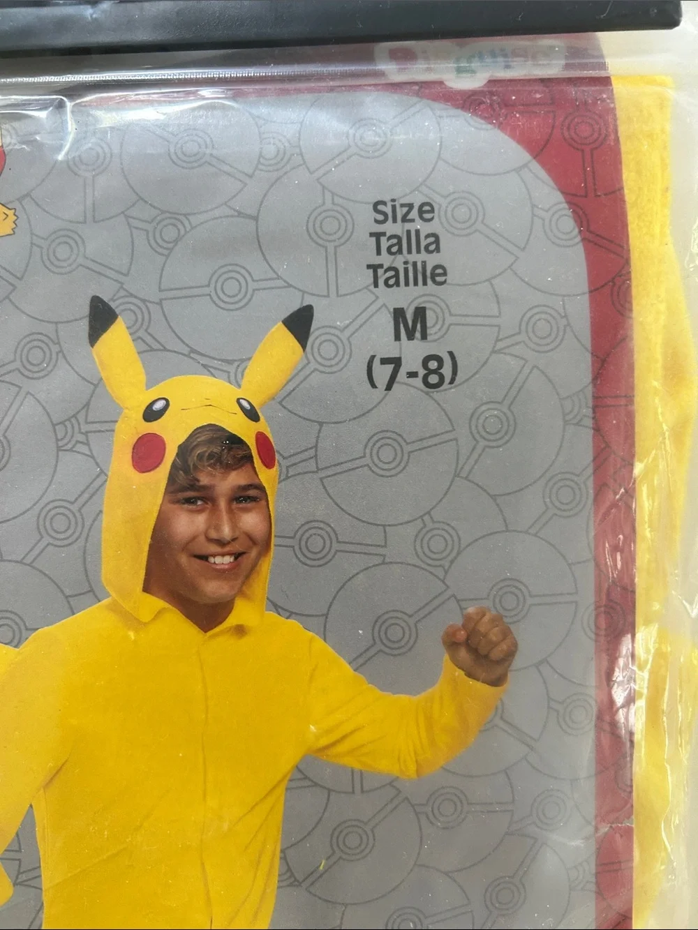 Disguise Pikachu Yellow Kids Costume - Bright Yellow Jumpsuit with Hood